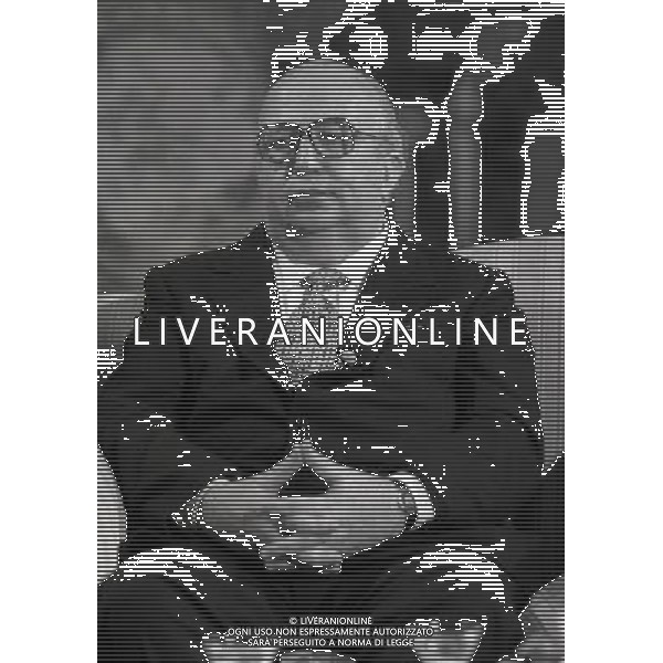 MILANO 1984 -TRASMISSIONE TELEVISIVA DI RETE 4 NELLA FOTO GIOVANNI SPADOLINI AG ALDO LIVERANI SAS