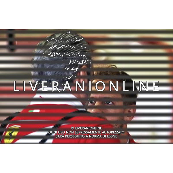 (L to R): Maurizio Arrivabene (ITA) Ferrari Team Principal with Sebastian Vettel (GER) Ferrari. 28.10.2017. Formula 1 World Championship, Rd 18, Mexican Grand Prix, Mexico City, Mexico, Qualifying Day. AG ALDO LIVERANI SAS ONLY ITALY