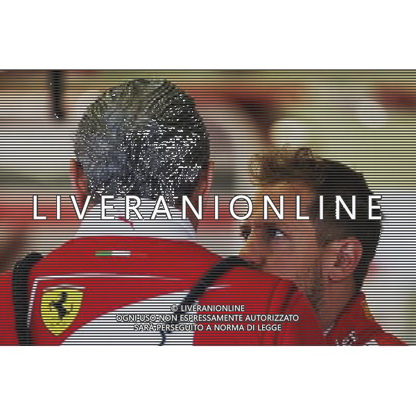 (L to R): Maurizio Arrivabene (ITA) Ferrari Team Principal with Sebastian Vettel (GER) Ferrari. 28.10.2017. Formula 1 World Championship, Rd 18, Mexican Grand Prix, Mexico City, Mexico, Qualifying Day. AG ALDO LIVERANI SAS ONLY ITALY