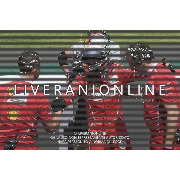Sebastian Vettel (GER) Ferrari SF70H gets pole position. 28.10.2017. Formula 1 World Championship, Rd 18, Mexican Grand Prix, Mexico City, Mexico, Qualifying Day. AG ALDO LIVERANI SAS ONLY ITALY
