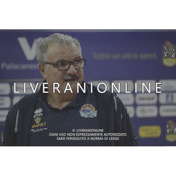 Lega Basket serie A Victoria Libertas Pesaro - Vanoli Basket Cremona 29/10/2017 nella foto: Coach Romeo Sacchetti Â©Claudio Zamagni/Agenzia Aldo Liverani Coach Romeo Sacchetti during basketball match between Victoria Libertas Pallacanestro Pesaro and Vanoli Basket Cremona at Adriatic Arena in Pesaro on October 29 2017 photo credit Claudio Zamagni/Aldo Liverani Photo Agency 