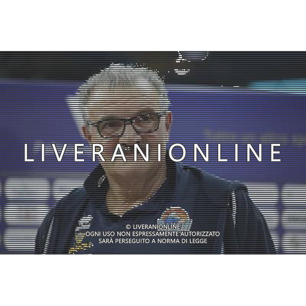 Lega Basket serie A Victoria Libertas Pesaro - Vanoli Basket Cremona 29/10/2017 nella foto: Coach Romeo Sacchetti Â©Claudio Zamagni/Agenzia Aldo Liverani Coach Romeo Sacchetti during basketball match between Victoria Libertas Pallacanestro Pesaro and Vanoli Basket Cremona at Adriatic Arena in Pesaro on October 29 2017 photo credit Claudio Zamagni/Aldo Liverani Photo Agency 