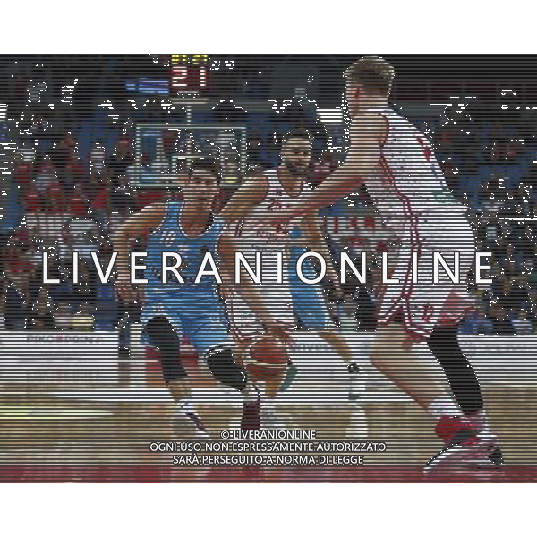 Lega Basket serie A Victoria Libertas Pesaro - Vanoli Basket Cremona 29/10/2017 nella foto: Ruzzier Michele Â©Claudio Zamagni/Agenzia Aldo Liverani Ruzzier Michele during basketball match between Victoria Libertas Pallacanestro Pesaro and Vanoli Basket Cremona at Adriatic Arena in Pesaro on October 29 2017 photo credit Claudio Zamagni/Aldo Liverani Photo Agency 