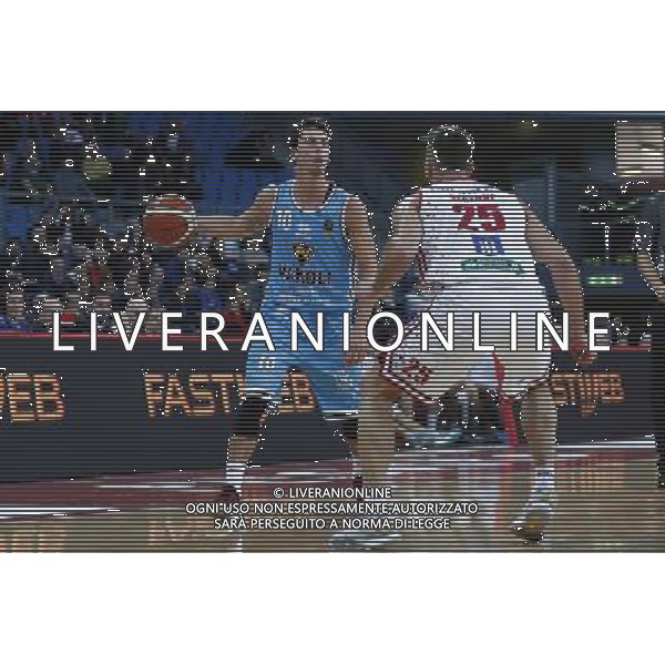 Lega Basket serie A Victoria Libertas Pesaro - Vanoli Basket Cremona 29/10/2017 nella foto: Ruzzier Michele Â©Claudio Zamagni/Agenzia Aldo Liverani Ruzzier Michele during basketball match between Victoria Libertas Pallacanestro Pesaro and Vanoli Basket Cremona at Adriatic Arena in Pesaro on October 29 2017 photo credit Claudio Zamagni/Aldo Liverani Photo Agency 