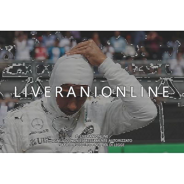 Lewis Hamilton (GBR) Mercedes AMG F1 on the grid. 29.10.2017. Formula 1 World Championship, Rd 18, Mexican Grand Prix, Mexico City, Mexico, Race Day. AG ALDO LIVERANI SAS ONLY ITALY