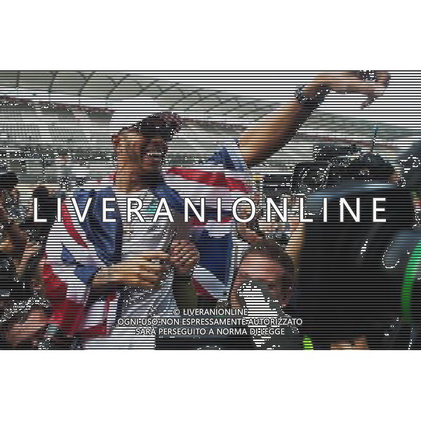 Lewis Hamilton (GBR) Mercedes AMG F1 celebrates winning the World Championship with the team. 29.10.2017. Formula 1 World Championship, Rd 18, Mexican Grand Prix, Mexico City, Mexico, Race Day. AG ALDO LIVERANI SAS ONLY ITALY