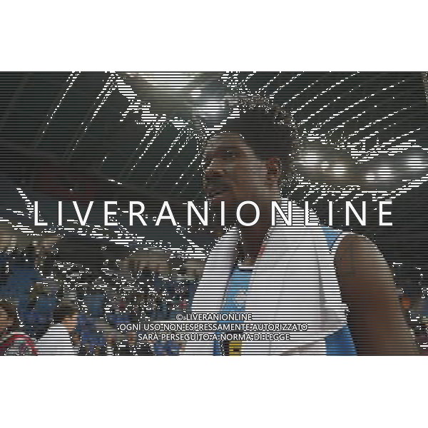 Lega Basket serie A Victoria Libertas Pesaro - Vanoli Basket Cremona 29/10/2017 nella foto: Sims Henry ©Claudio Zamagni/Agenzia Aldo Liverani Sims Henry during basketball match between Victoria Libertas Pallacanestro Pesaro and Vanoli Basket Cremona at Adriatic Arena in Pesaro on October 29 2017 photo credit Claudio Zamagni/Aldo Liverani Photo Agency 