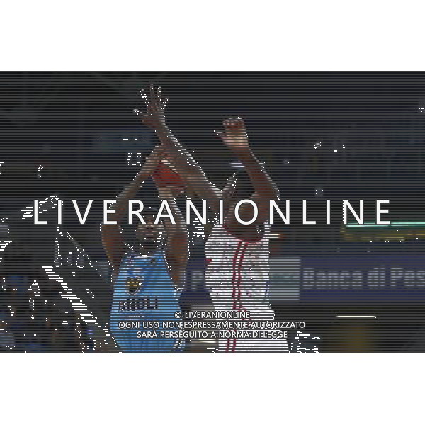 Lega Basket serie A Victoria Libertas Pesaro - Vanoli Basket Cremona 29/10/2017 nella foto: Melbourne Landon Omogbo Emmanuel ©Claudio Zamagni/Agenzia Aldo Liverani Melbourne Landon Omogbo Emmanuel during basketball match between Victoria Libertas Pallacanestro Pesaro and Vanoli Basket Cremona at Adriatic Arena in Pesaro on October 29 2017 photo credit Claudio Zamagni/Aldo Liverani Photo Agency 