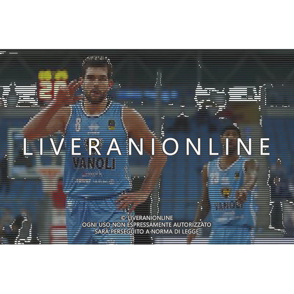Lega Basket serie A Victoria Libertas Pesaro - Vanoli Basket Cremona 29/10/2017 nella foto: Ricci Gianpaolo ©Claudio Zamagni/Agenzia Aldo Liverani Ricci Gianpaolo during basketball match between Victoria Libertas Pallacanestro Pesaro and Vanoli Basket Cremona at Adriatic Arena in Pesaro on October 29 2017 photo credit Claudio Zamagni/Aldo Liverani Photo Agency 