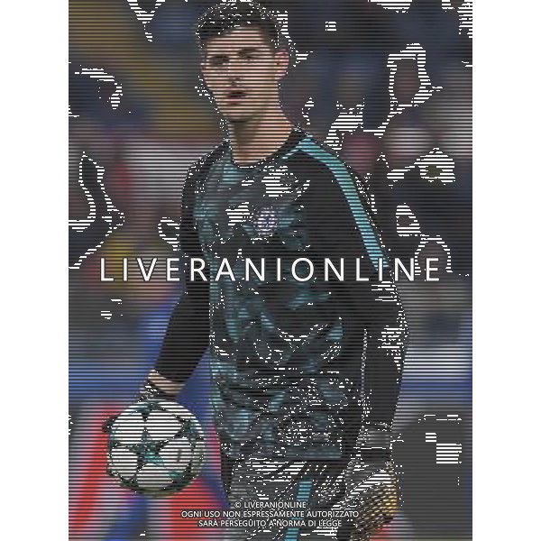 UEFA Champions League 2017/2018 Gruppo C Roma - 31.10.2017 Roma-Chelsea Nella Foto:Courtois Thibaut /Ph.Vitez-Ag. Aldo Liverani