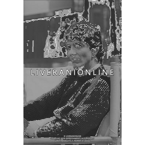 RETROSPETTIVA PAOLO ROSSI CALCIATORE 1984 NELLA FOTO PAOLO ROSSI OSPITE DELLA TRASMISSIONE TELEVISIVA TEST AG ALDO LIVERANI SAS