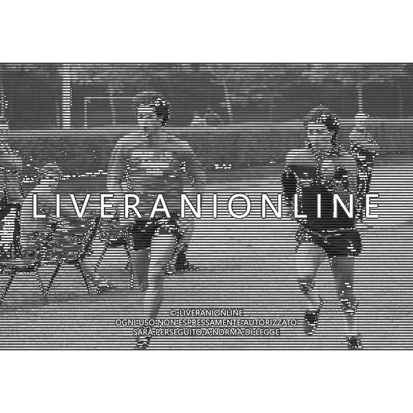 RETROSPETTIVA PAOLO ROSSI CALCIATORE NELLA FOTO PAOLO ROSSI IN ALLENAMENTO CON IL MILAN AG ALDO LIVERANI SAS
