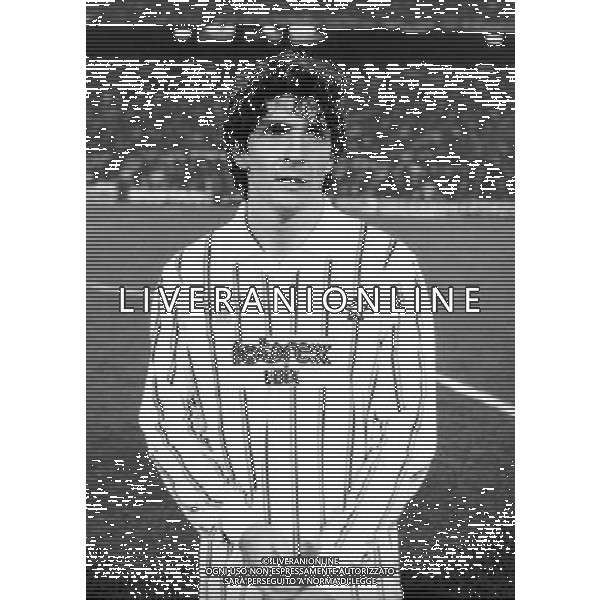 RETROSPETTIVA PAOLO ROSSI CALCIATORE NELLA FOTO PAOLO ROSSI CON LA MAGLIA DEL MILAN AG ALDO LIVERANI SAS