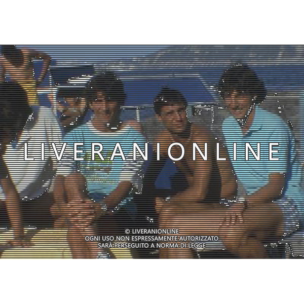 RETROSPETTIVA PAOLO ROSSI CALCIATORE NELLA FOTO PAOLO ROSSI CON BRUNO GIORDANO E ZANONE NICOLA AG ALDO LIVERANI SAS