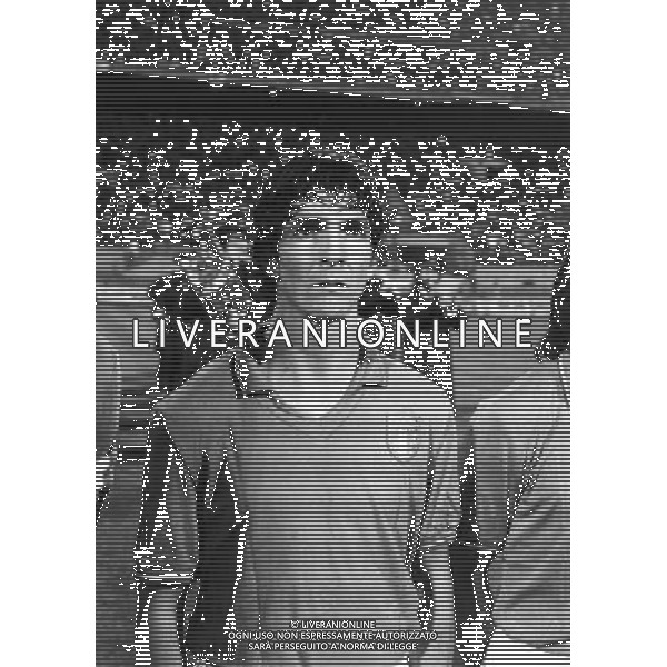 RETROSPETTIVA PAOLO ROSSI CALCIATORE NELLA FOTO PAOLO ROSSI CON LA MAGLIA DELLA NAZIONALE ITALIANA AG ALDO LIVERANI SAS