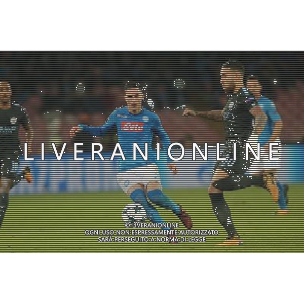 Napoli - Manchester City Champions League 01/11/2017 nella foto CALLEJON, OTAMENDI ©Mosca / AGENZIA ALDO LIVERANI SAS 