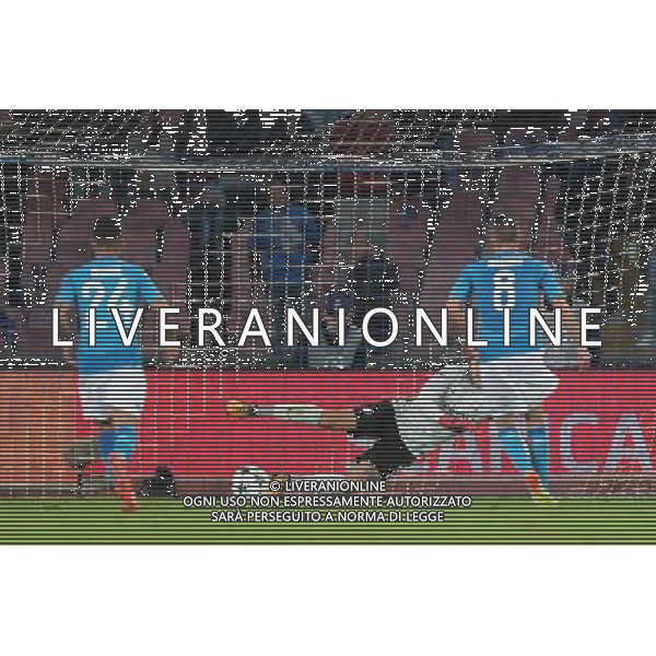 Napoli - Manchester City Champions League 01/11/2017 nella foto IL GOL SU RIGORE DI JORGINHO ©Mosca / AGENZIA ALDO LIVERANI SAS 