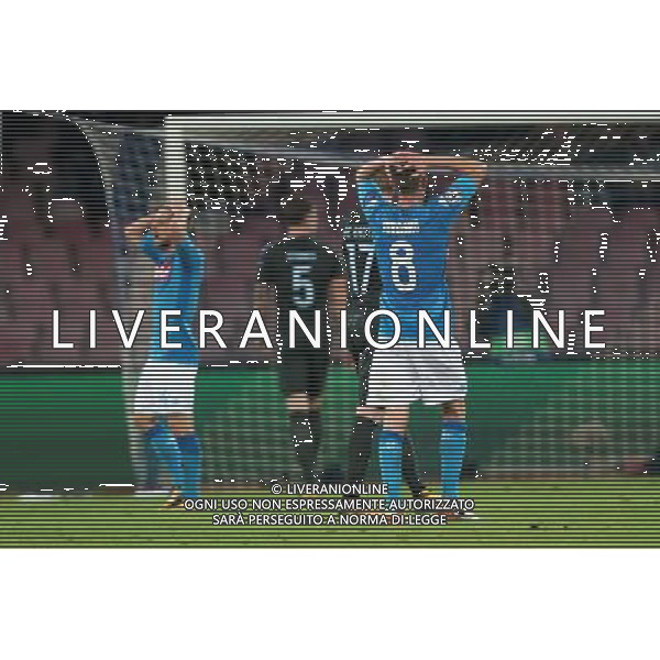 Napoli - Manchester City Champions League 01/11/2017 nella foto DELUSIONE JORGINHO ©Mosca / AGENZIA ALDO LIVERANI SAS 
