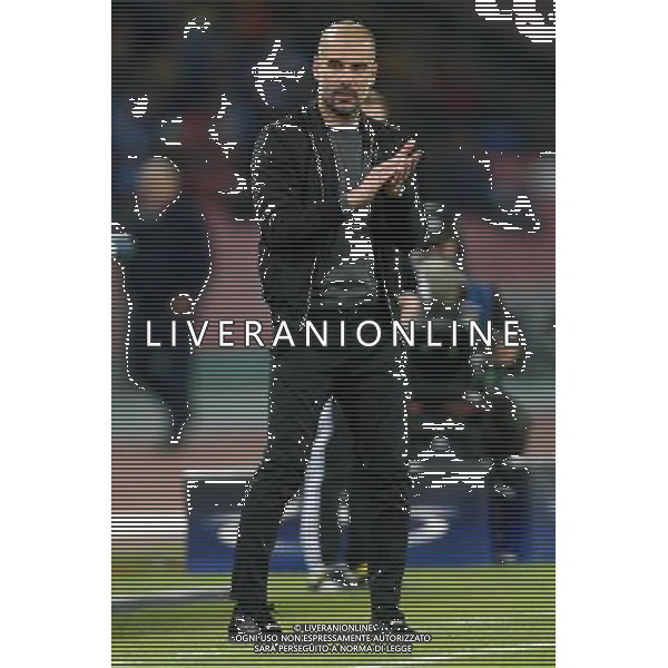 NAPOLI - MANCHESTER City Champions League 01/11/2017 nella foto: JOSEPH - PEP GUARDIOLA ©MOSCA / AGENZIA ALDO LIVERANI SAS 