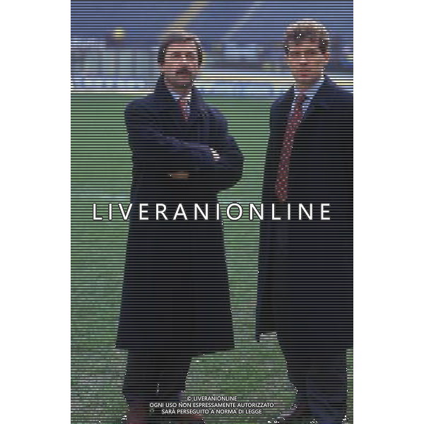 RETROSPETTIVA MAREK KOZMINSKI CALCIATORE NELLA FOTO MAREK KOZMINSKI CON LA MAGLIA DELL\'UDINESE CON IL PREPARATORE ATLETICO DELL\'UDINESE CLAUDIO BORDON AG ALDO LIVERANI SAS