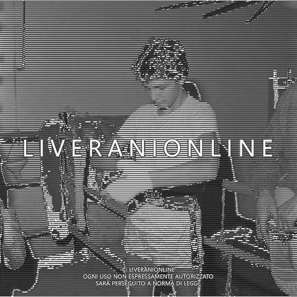 JUAN CARLOS DURAN, pugile argentino naturalizzato italiano - RETROSPETTIVA nella foto il figlio Alessandro durante l\'allenamento in palestra a Ferrara nel 1980 ©ARCHIVIO / AGENZIA ALDO LIVERANI SAS 