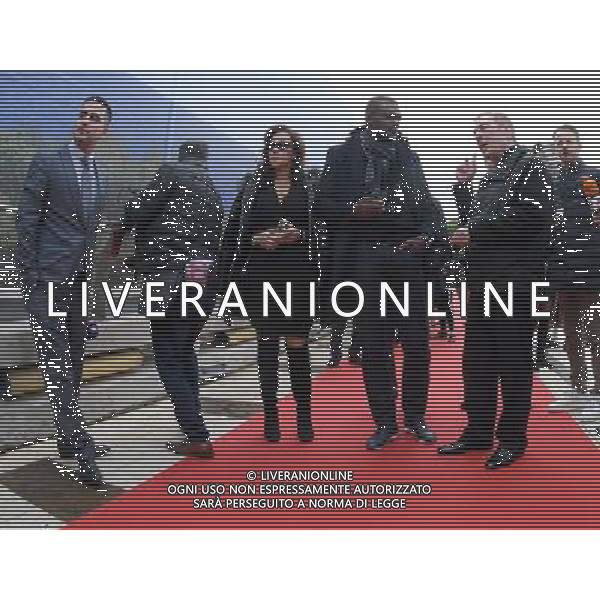 Golden Foot Ceremony 2017 Montecarlo (Principato di Monaco) - 07.11.2017 Nella Foto:Promenade des Champions - Marcelle Desailly e Antonio Caliendo /Ph.Vitez-Ag. Aldo Liverani