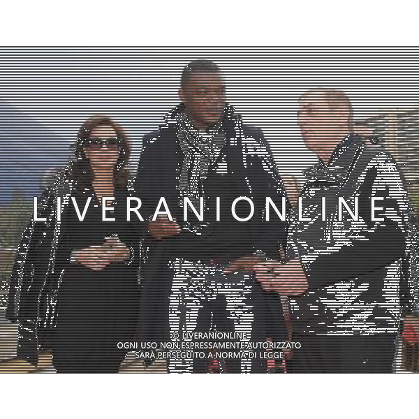 Golden Foot Ceremony 2017 Montecarlo (Principato di Monaco) - 07.11.2017 Nella Foto:Promenade des Champions - Marcelle Desailly e Antonio Caliendo /Ph.Vitez-Ag. Aldo Liverani