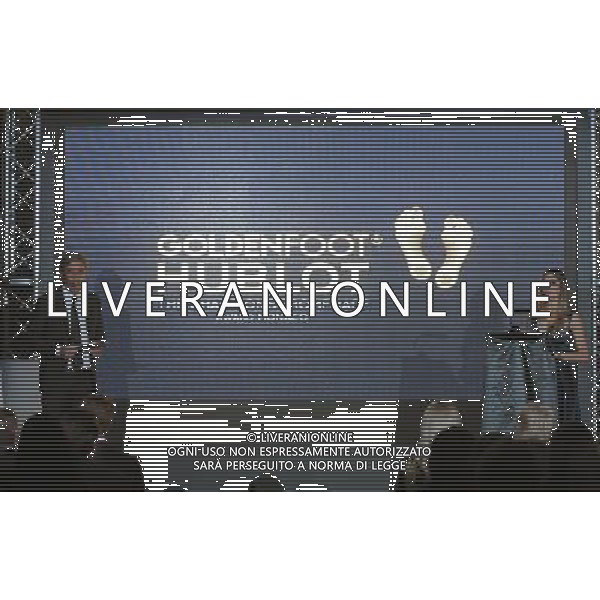 Golden Foot Ceremony 2017 Montecarlo (Principato di Monaco) - 07.11.2017 Nella Foto:Mino Taveri e Eleonora Pedron /Ph.Vitez-Ag. Aldo Liverani