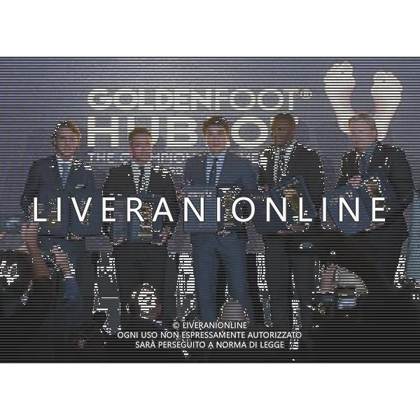 Golden Foot Ceremony 2017 Montecarlo (Principato di Monaco) - 07.11.2017 Nella Foto:Le leggende Roberto Mancini,Micheal Owen,Lee Ming,Marcel Desailly,Oliver Kahn /Ph.Vitez-Ag. Aldo Liverani