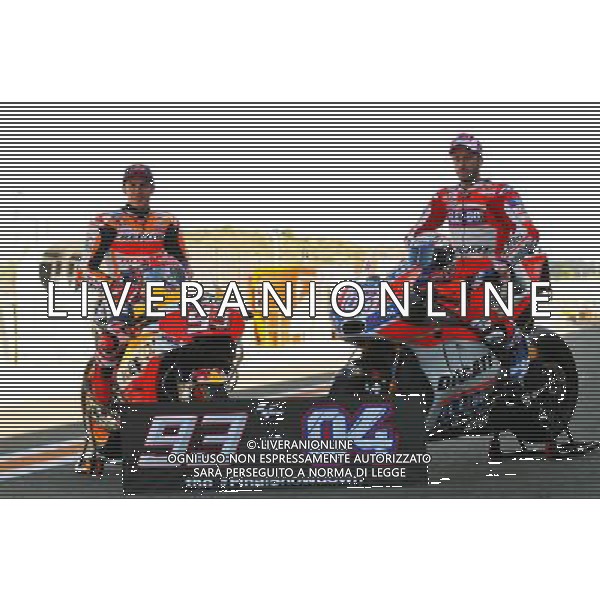 Gran Premio de la Comunitat Valenciana, MotoGP, Marquez VS Dovizioso 09 Novembre 2017, nella foto:Marquez - Dovizioso foto adriano iemmi-ag aldo liverani sas