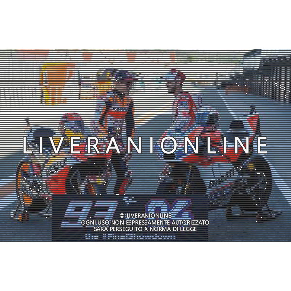 09.11.2017. Circuito Ricardo Tormo, Valencia, Spagna. Marc Marquez e Andrea Dovizioso. foto g.piazzolla-ag aldo liverani sas