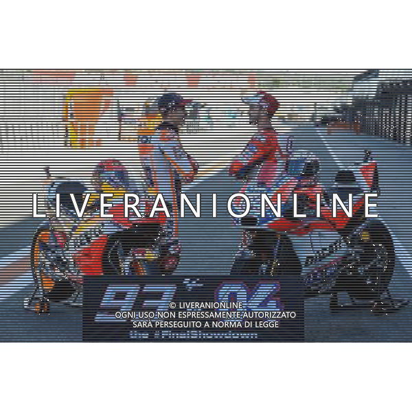 09.11.2017. Circuito Ricardo Tormo, Valencia, Spagna. Marc Marquez e Andrea Dovizioso. foto g.piazzolla-ag aldo liverani sas