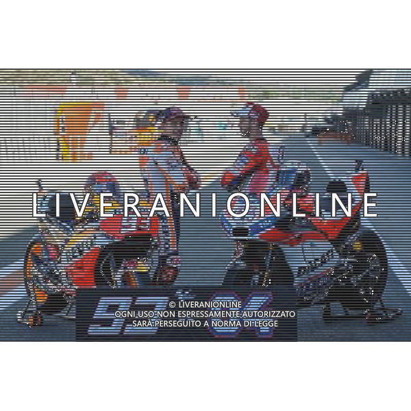 09.11.2017. Circuito Ricardo Tormo, Valencia, Spagna. Marc Marquez e Andrea Dovizioso. foto g.piazzolla-ag aldo liverani sas