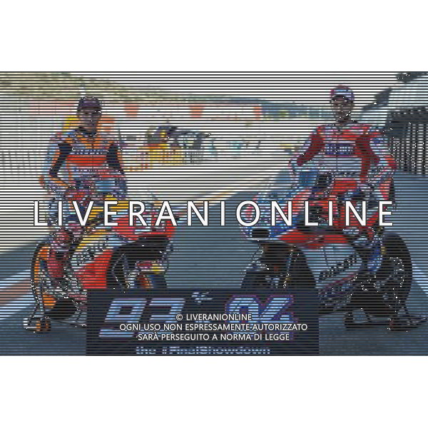 09.11.2017. Circuito Ricardo Tormo, Valencia, Spagna. Marc Marquez e Andrea Dovizioso. foto g.piazzolla-ag aldo liverani sas