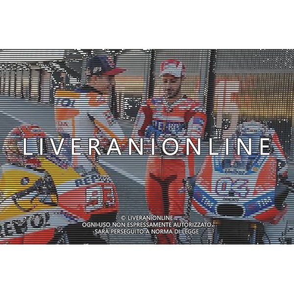 09.11.2017. Circuito Ricardo Tormo, Valencia, Spagna. Marc Marquez e Andrea Dovizioso. foto g.piazzolla-ag aldo liverani sas