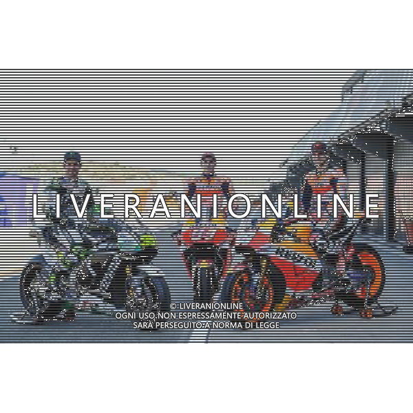 09.11.2017. Circuito Ricardo Tormo, Valencia, Spagna.Cal Crutchlow, Marc Marquez e Dani Pedrosa foto g.piazzolla-ag aldo liverani sas