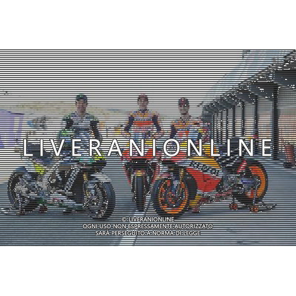 09.11.2017. Circuito Ricardo Tormo, Valencia, Spagna.Cal Crutchlow, Marc Marquez e Dani Pedrosa foto g.piazzolla-ag aldo liverani sas