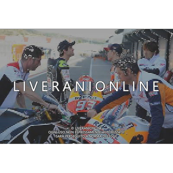 09.11.2017. Circuito Ricardo Tormo, Valencia, Spagna.Cal Crutchlow e Marc Marquez foto g.piazzolla-ag aldo liverani sas