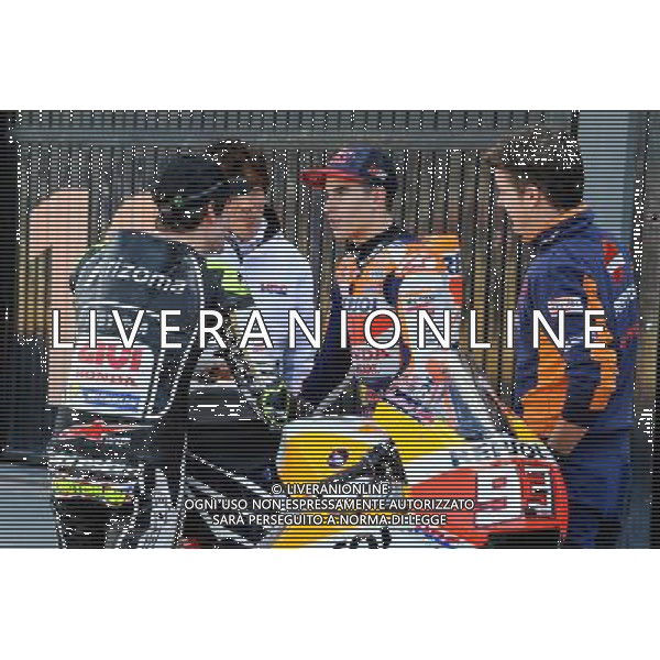 09.11.2017. Circuito Ricardo Tormo, Valencia, Spagna.Cal Crutchlow e Marc Marquez foto g.piazzolla-ag aldo liverani sas