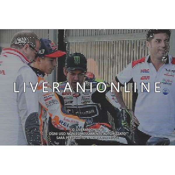 09.11.2017. Circuito Ricardo Tormo, Valencia, Spagna.Cal Crutchlow e Marc Marquez foto g.piazzolla-ag aldo liverani sas