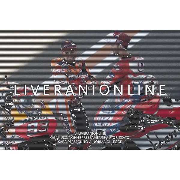 09.11.2017. Circuito ricardo Tormo, Valencia, Spagna. Marc Marquez e Andrea Dovizioso. foto g.piazzolla-ag aldo liverani sas