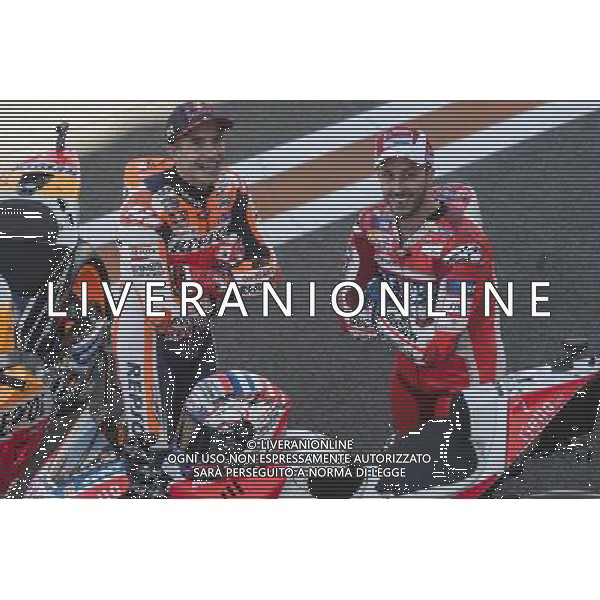 09.11.2017. Circuito ricardo Tormo, Valencia, Spagna. Marc Marquez e Andrea Dovizioso. foto g.piazzolla-ag aldo liverani sas