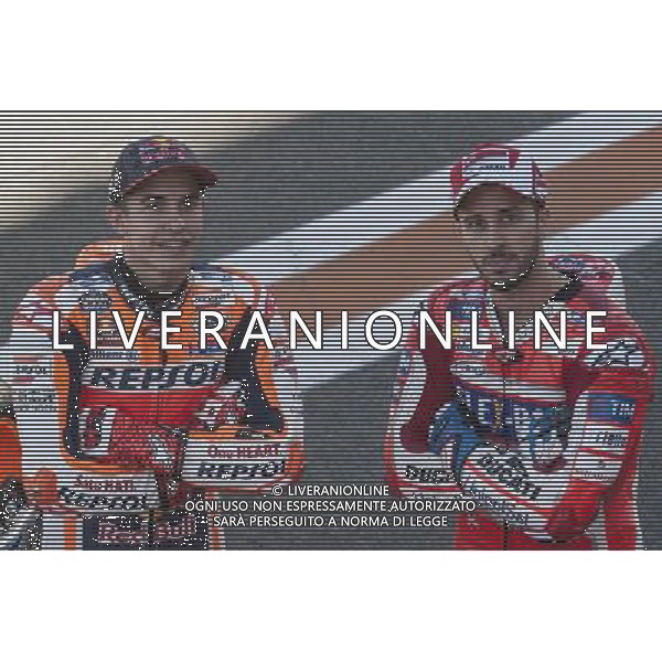 09.11.2017. Circuito ricardo Tormo, Valencia, Spagna. Marc Marquez e Andrea Dovizioso. foto g.piazzolla-ag aldo liverani sas