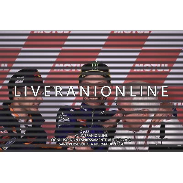 09.11.2017. Circuito Ricardo Tormo, Valencia, Spagna.Dani Pedrosa, Valentino Rossi e Nick Harris FOTO G-PIAZZOLLA-AG ALDO LIVERANI SAS