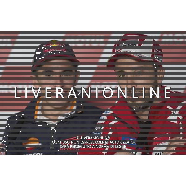 09.11.2017. Circuito Ricardo tormo Valencia, Spagna. Marc Marquez e Andrea Dovizioso FOTO G-PIAZZOLLA-AG ALDO LIVERANI SAS