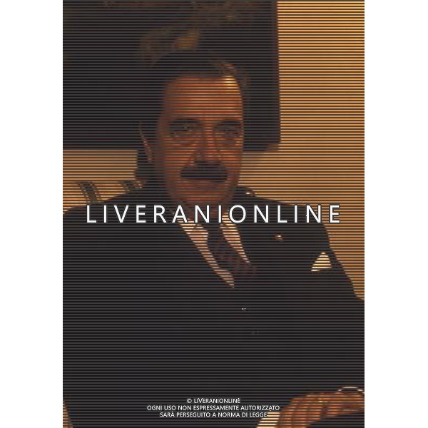 RETROSPETTIVA RAUL ALFONSIN PRESIDENTE DELL\'ARGENTINA NELLA FOTO RAUL ALFONSIN PRESIDENTE DELL\'ARGENTINA AG ALDO LIVERANI SAS
