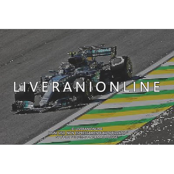 Valtteri Bottas (FIN) Mercedes AMG F1 W08. 10.11.2017. Formula 1 World Championship, Rd 19, Brazilian Grand Prix, Sao Paulo, Brazil, Practice Day. AG ALDO LIVERANI SAS ONLY ITALY