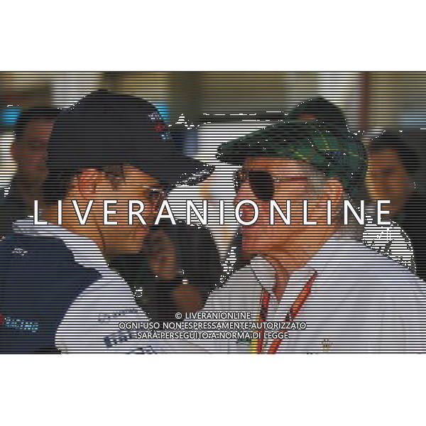 (L to R): Felipe Massa (BRA) Williams with Jackie Stewart (GBR). 10.11.2017. Formula 1 World Championship, Rd 19, Brazilian Grand Prix, Sao Paulo, Brazil, Practice Day. AG ALDO LIVERANI SAS ONLY ITALY