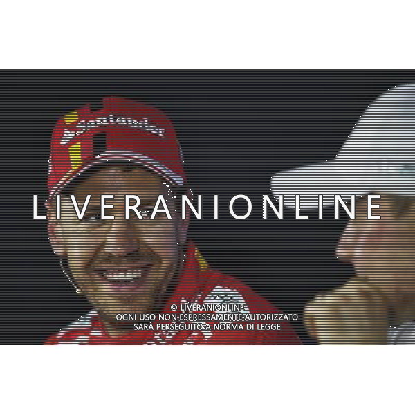 Sebastian Vettel (GER) Ferrari with Valtteri Bottas (FIN) Mercedes AMG F1 in the post qualifying FIA Press Conference. 11.11.2017. Formula 1 World Championship, Rd 19, Brazilian Grand Prix, Sao Paulo, Brazil, Qualifying Day. - www.xpbimages.com, EMail: requests@xpbimages.com - copy of publication required for printed pictures. Every used picture is fee-liable. Â© Copyright: Moy / XPB Images/Ag. Aldo Liverani s.a.s.