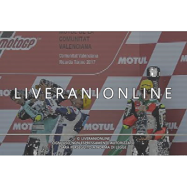 12.11.2017.Circuito ricardo tormo, Valencia, Spagna. Joan Mir, Jorge Navarro, Marcos ramirez FOTO G. PIAZZOLLA-AG ALDO LIVERANI SAS